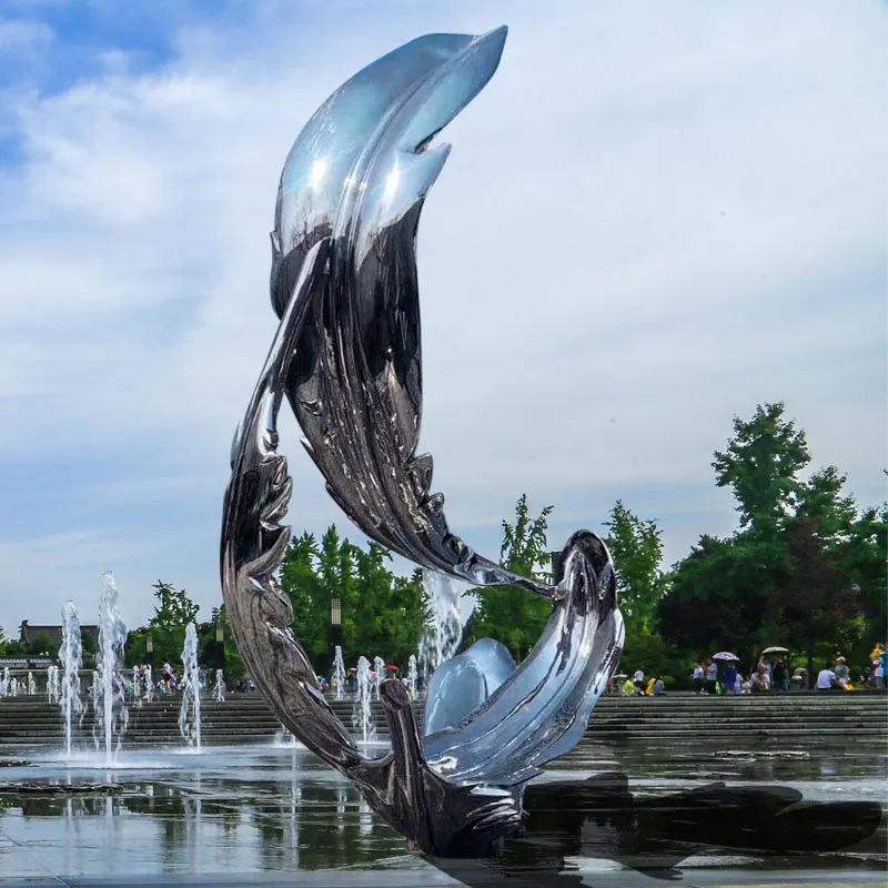 Popular Landscape Sculpture Metal Stainless Steel Sculptures for City Central Decoration