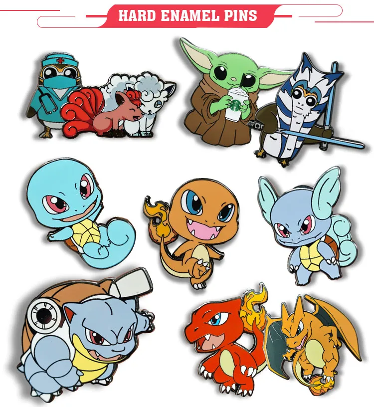 Promotional Enamel Brooch Red Poppy Flower Lapel Pin badges