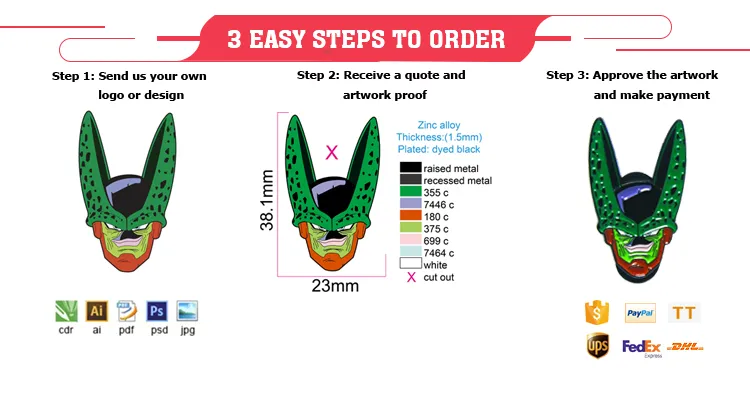 Promotional Enamel Brooch Red Poppy Flower Lapel Pin badges