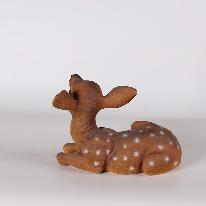 Resin Animal Figurines Sika Deer Garden Decor