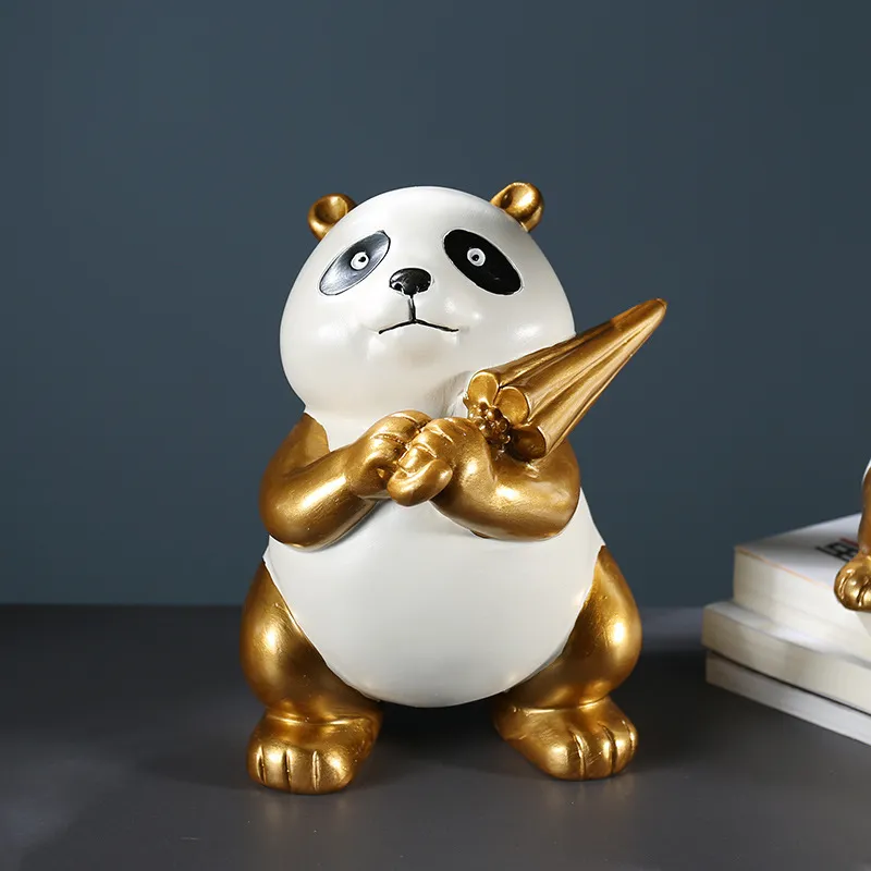 Resin Craft Decorative Ornaments Garden Animal Statues Cute Cartoon Resin Bunny Statue for Home Office Shops