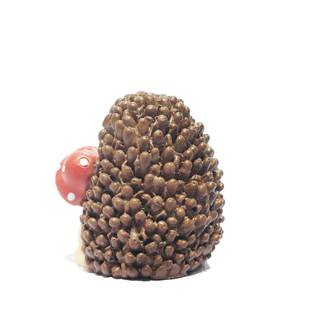 Resin Craft Small Figurines Hedgehog Candy Land Clay Charms Micro Landscape Decorations Forrest Animals