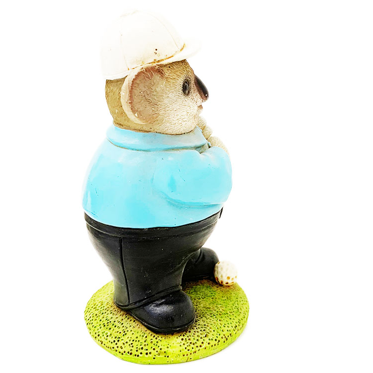 Resin Crafts Table Cartoon Funny Statues Home Decor Ornament Mini Surfer Koala Sculpture