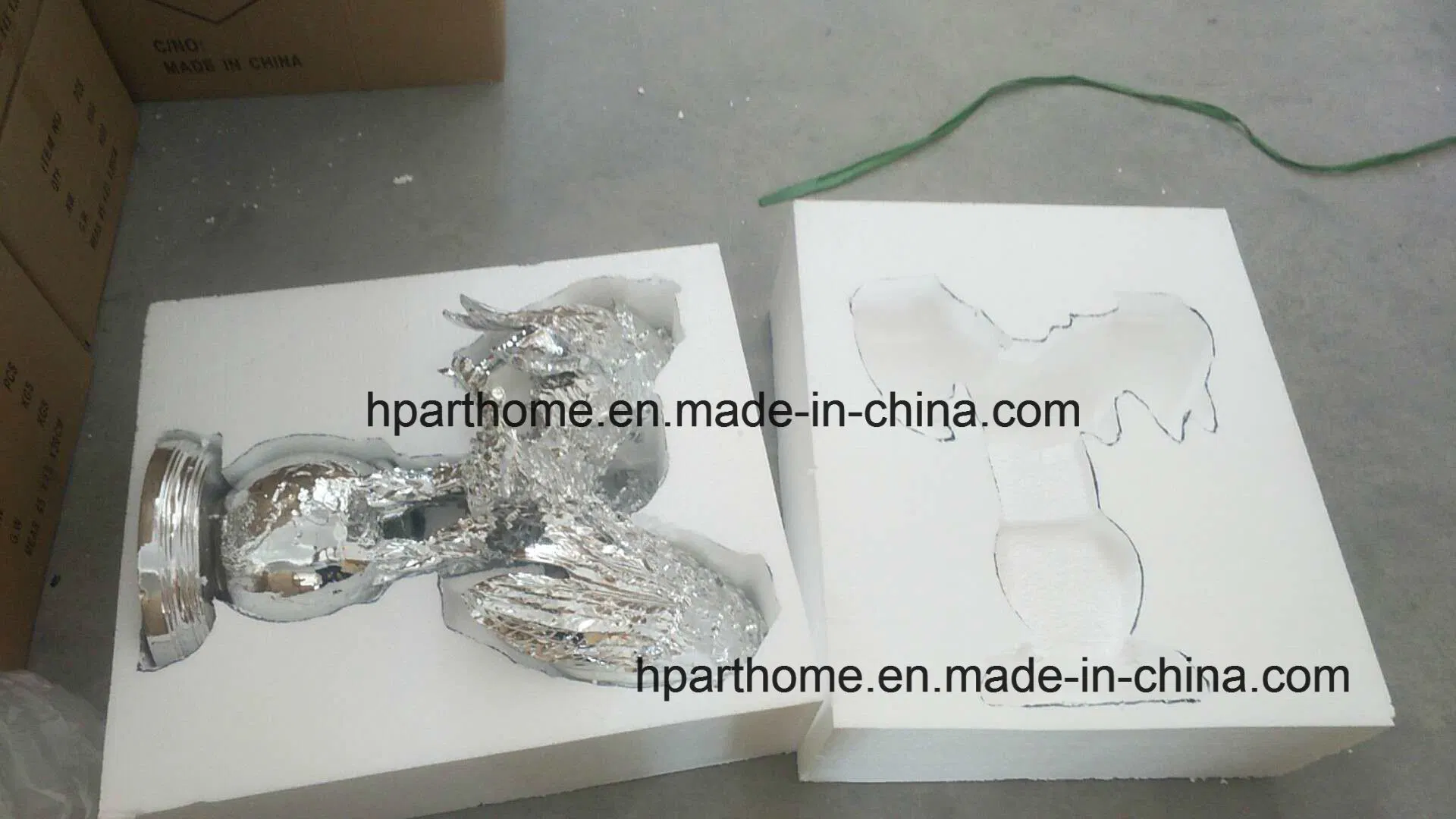 Resin Decoration Silver Color Lively Tiger Resin Figurine Statue Sculpture