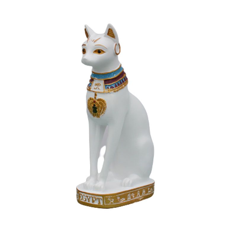 Resin Egyptian Goddess Cat Decorative Figurine Statue