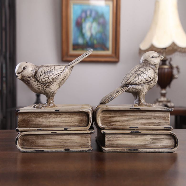 Resin Statues Vintage Tlr Camera Decorative Bronze Finish Bookend