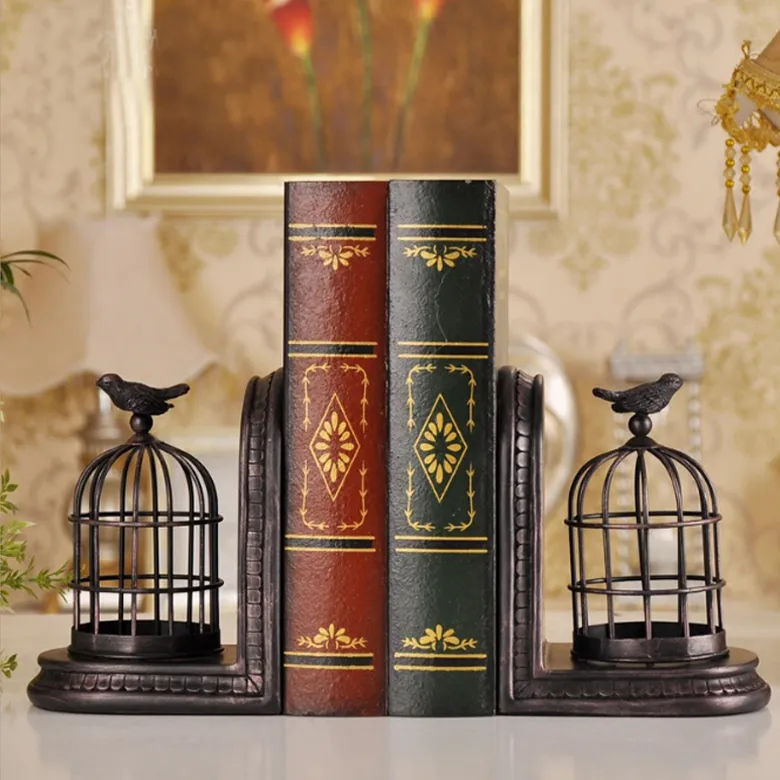 Resin Statues Vintage Tlr Camera Decorative Bronze Finish Bookend