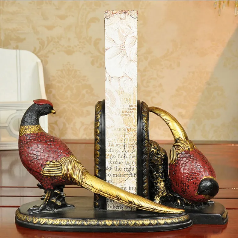 Resin Statues Vintage Tlr Camera Decorative Bronze Finish Bookend
