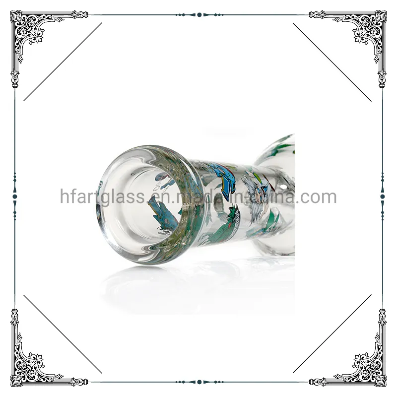 Rick and Morty 7mm Thick 12 " Colorful Beaker Tube Hookah Smoking Glass Water Pipe