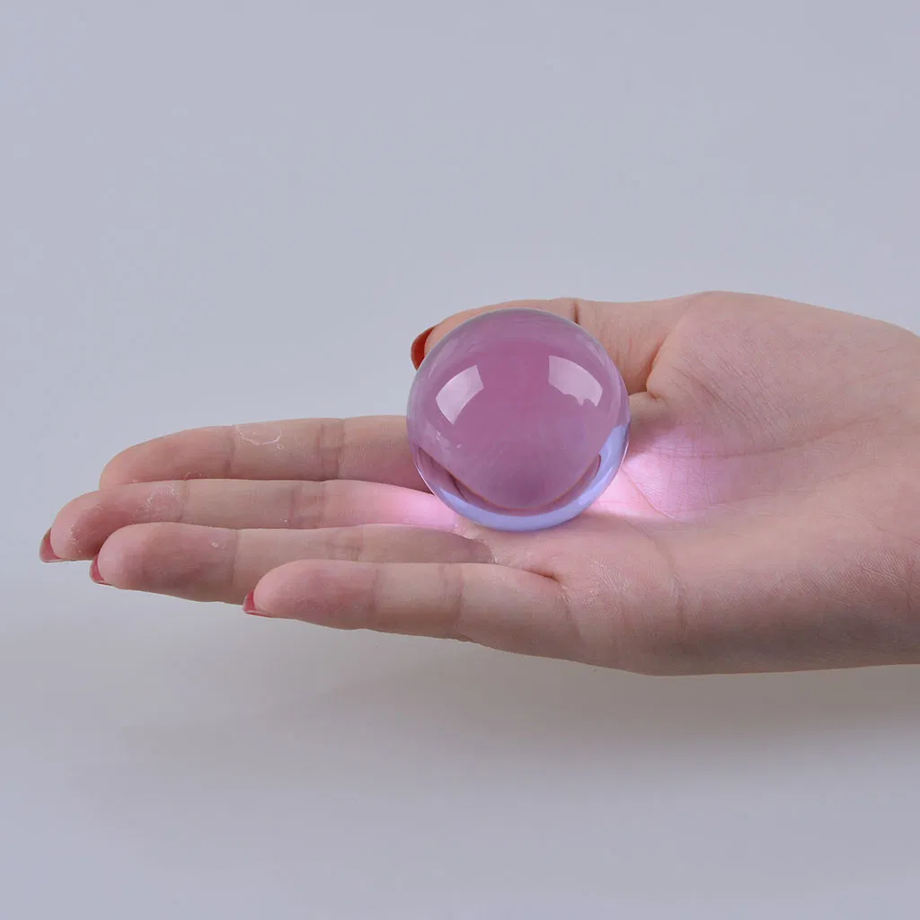 Romantic Purple Crystal Glass Ball Sphere for Wedding Gift