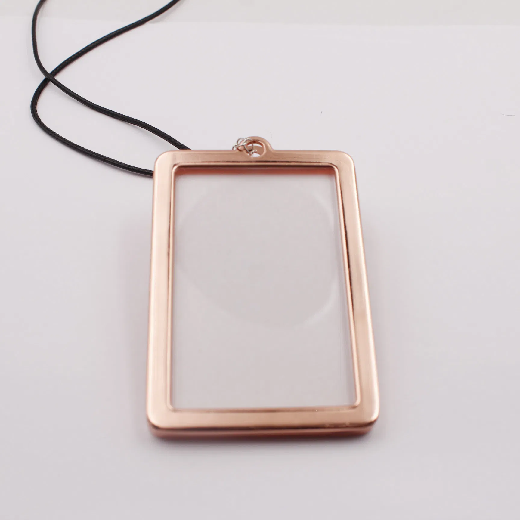 Rose Gold Color Picture Insert Acrylic Magic Photo Frame Lanyard