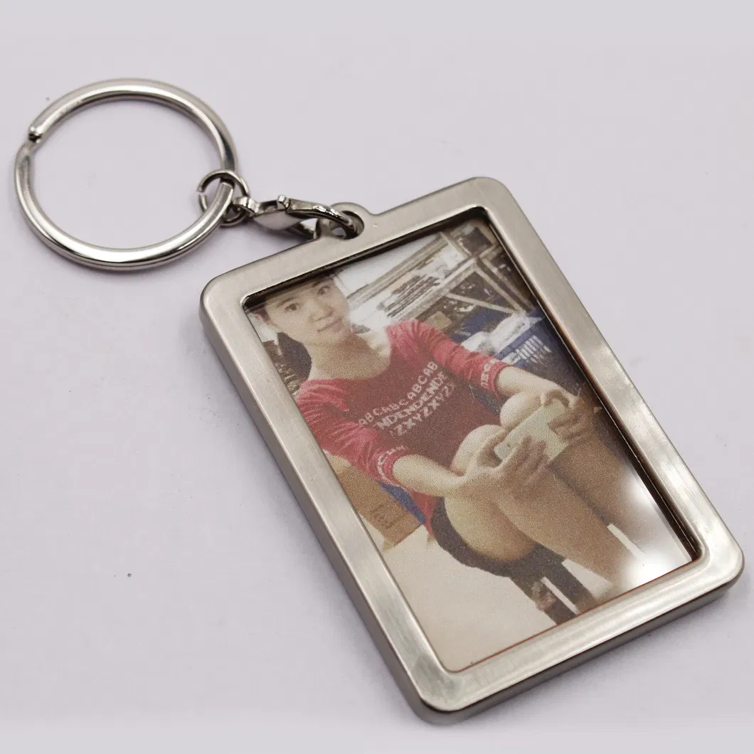 Rose Gold Color Picture Insert Acrylic Magic Photo Frame Lanyard