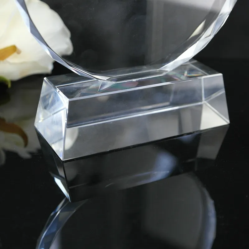 Round Optical Crystal Trophy Wholesale 2016 K9 Crystal Craft Awards