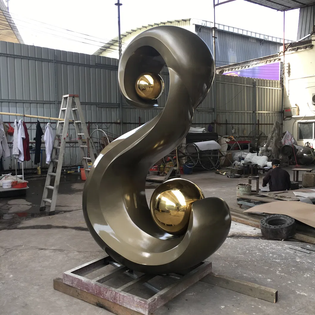 S Logo Sculpture, City Sculpture, Logo Sculpture, Garden Landscape Decoration