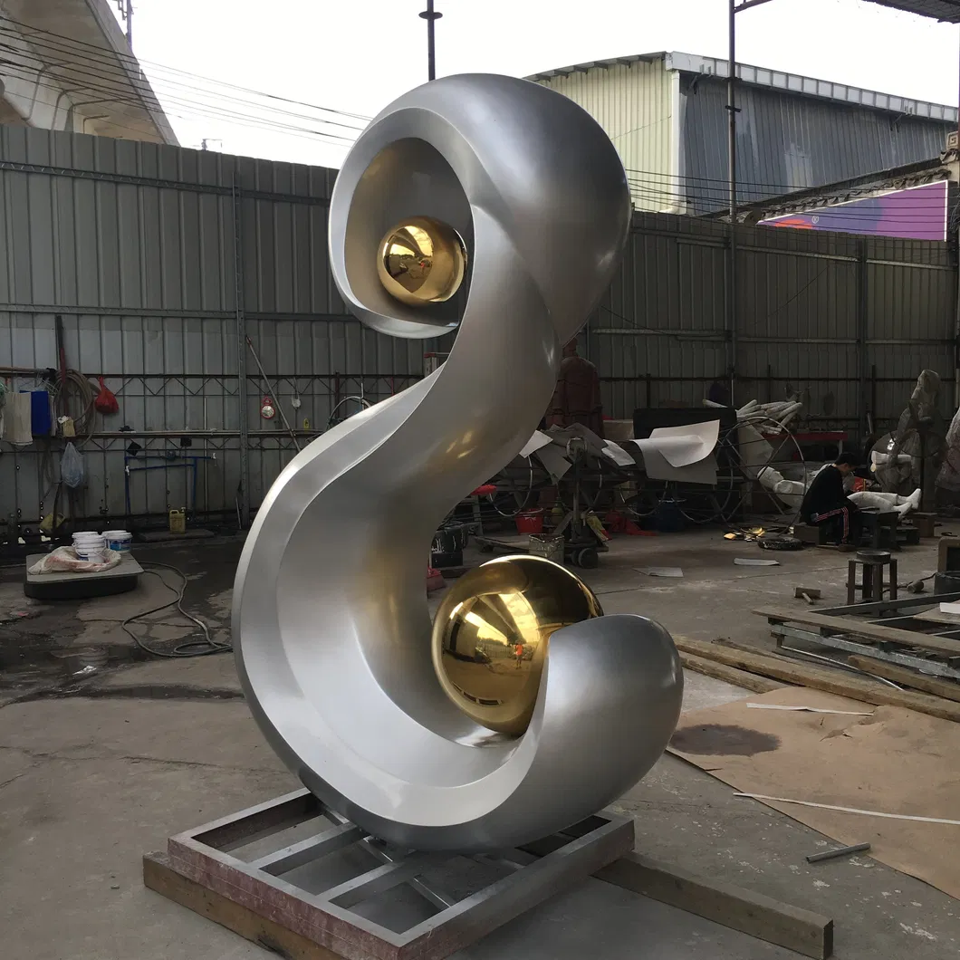 S Logo Sculpture, City Sculpture, Logo Sculpture, Garden Landscape Decoration