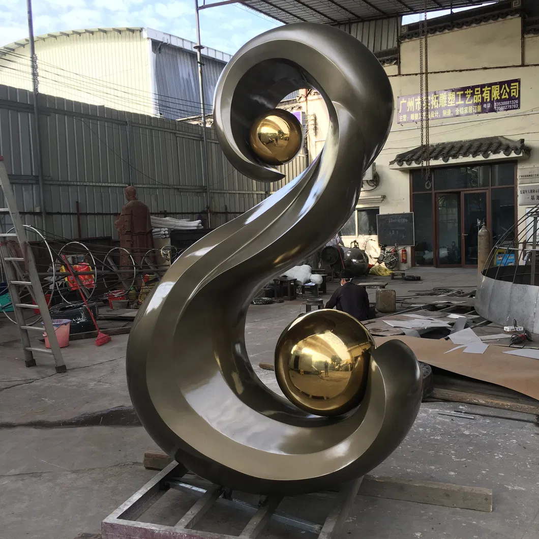 S Logo Sculpture, City Sculpture, Logo Sculpture, Garden Landscape Decoration