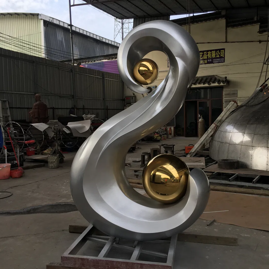 S Logo Sculpture, City Sculpture, Logo Sculpture, Garden Landscape Decoration