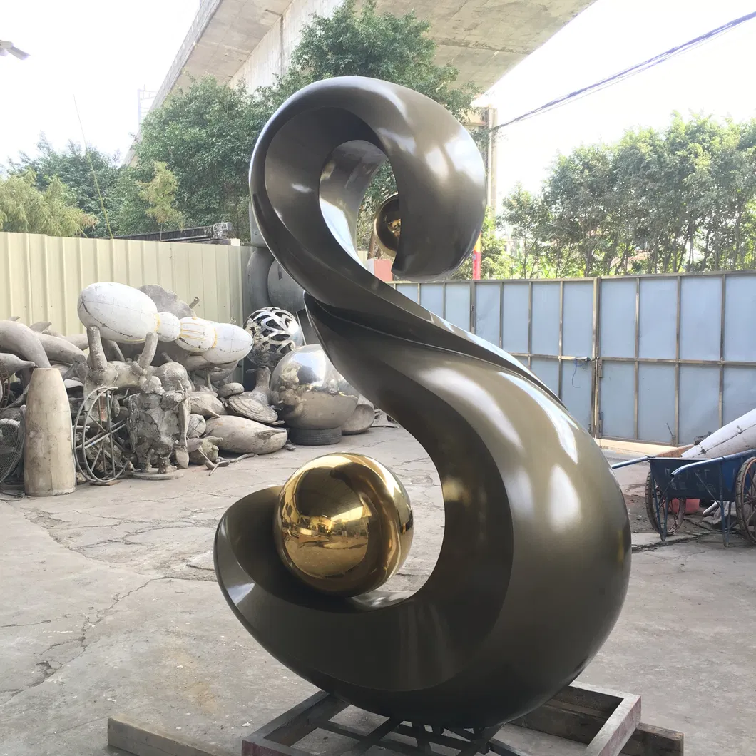 S Logo Sculpture, City Sculpture, Logo Sculpture, Garden Landscape Decoration