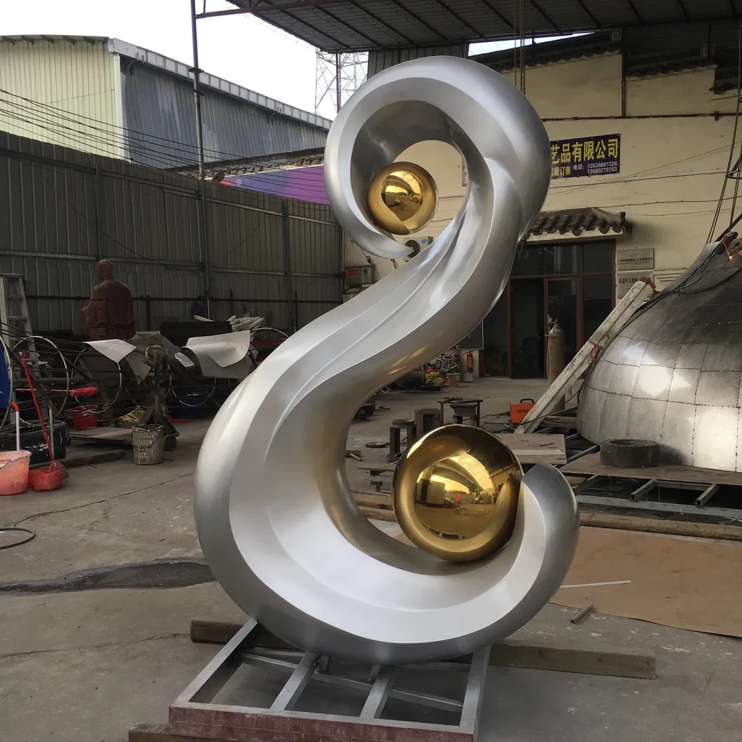 S Logo Sculpture, City Sculpture, Logo Sculpture, Garden Landscape Decoration