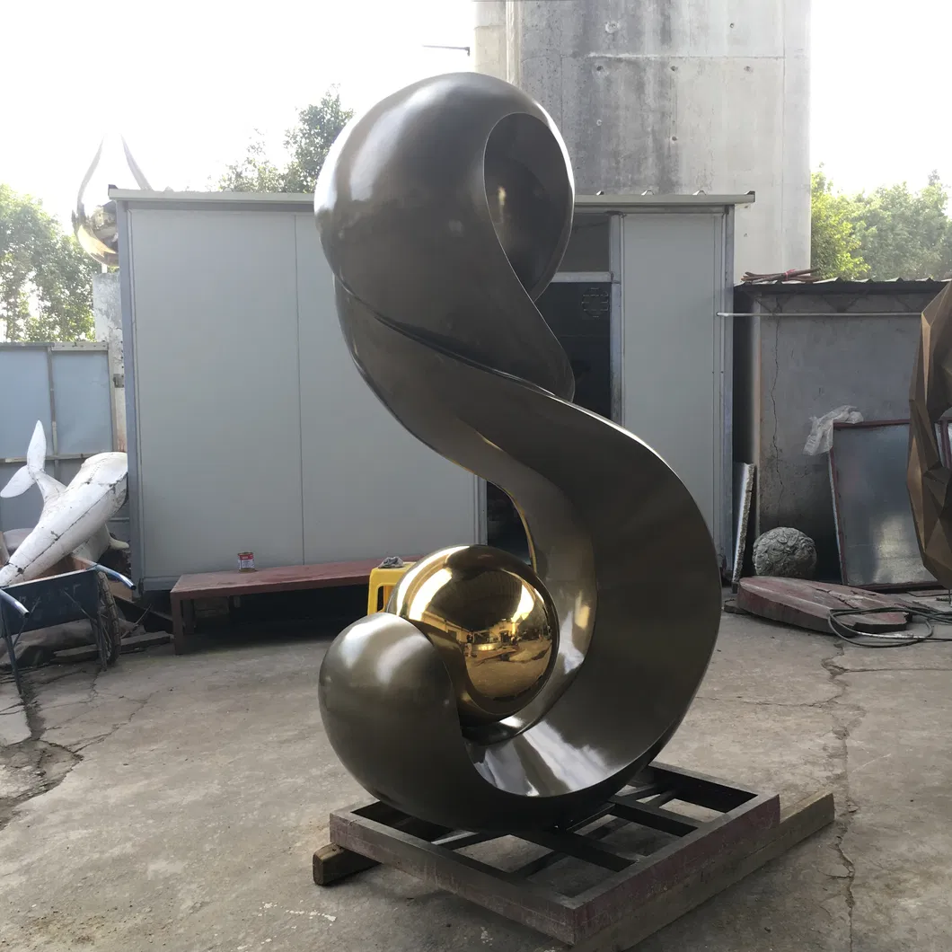 S Logo Sculpture, City Sculpture, Logo Sculpture, Garden Landscape Decoration