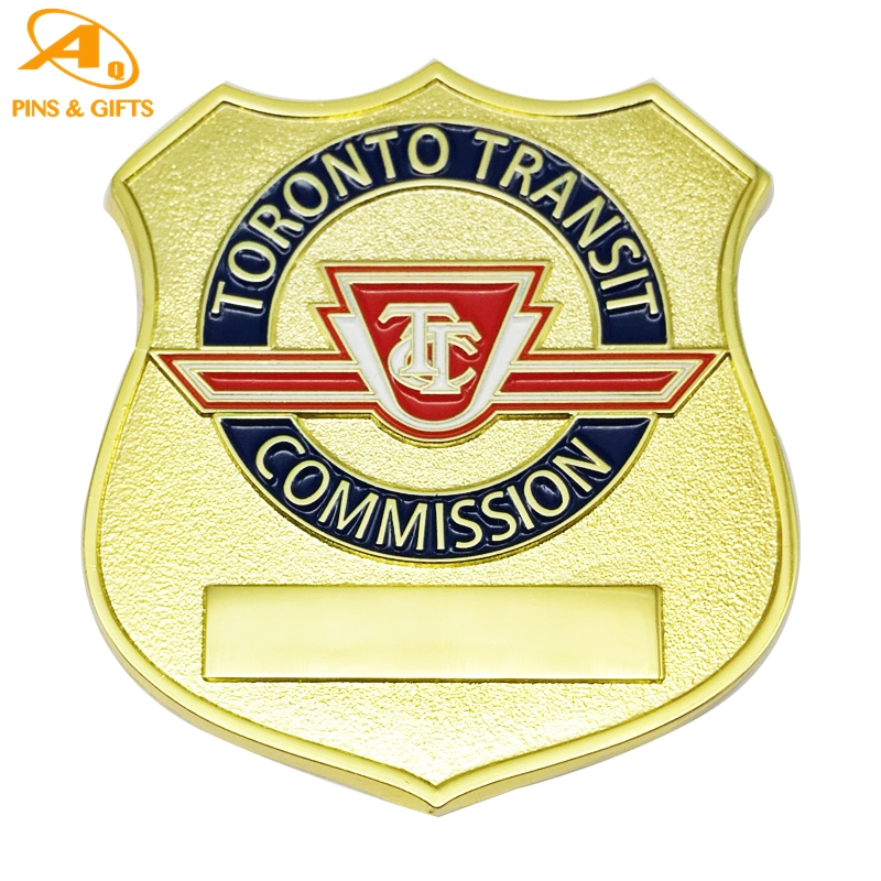 Security Police Customize Holder Insignia Pins Badges China Wholesale Custom Gifts Alloy Embroidered Enamel