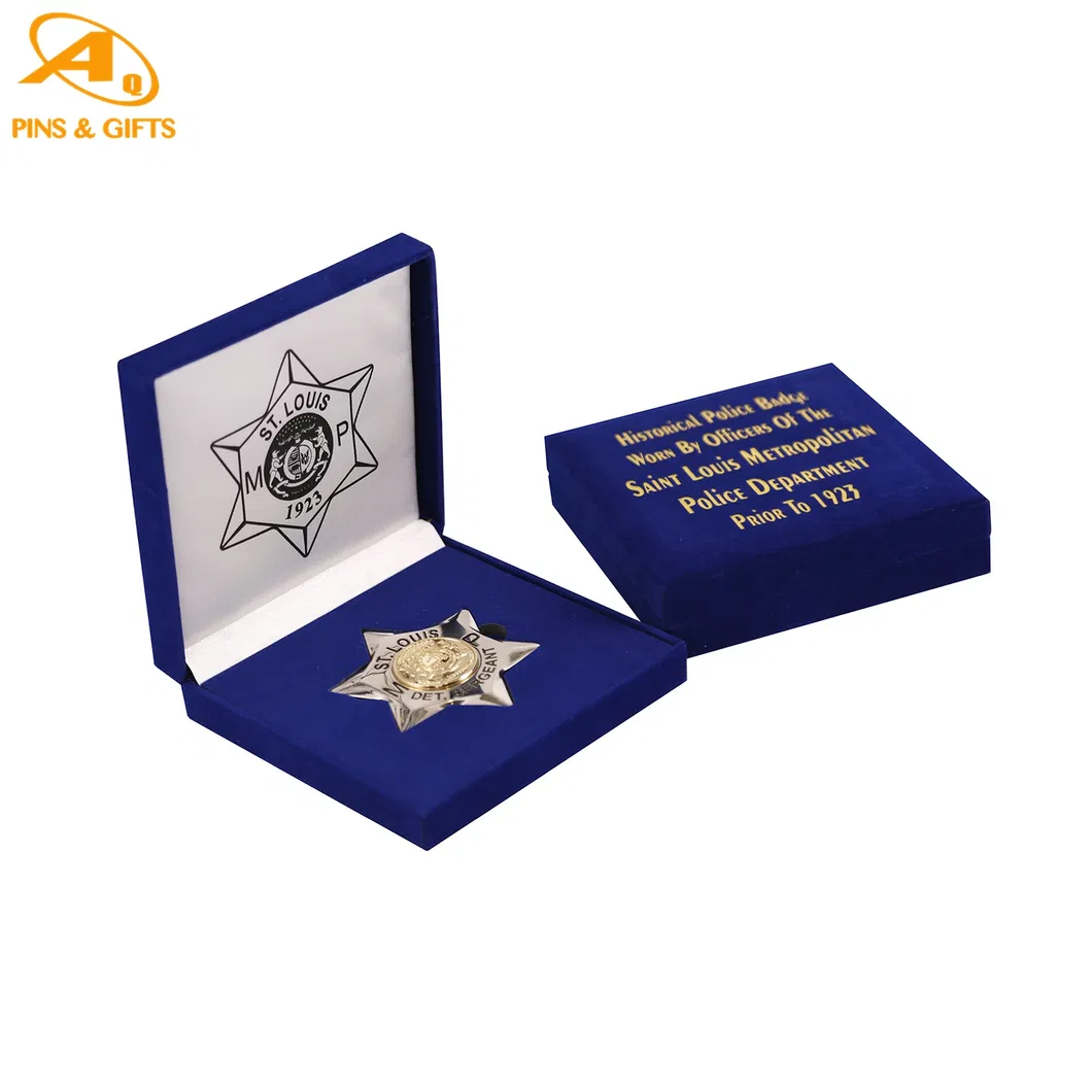 Security Police Customize Holder Insignia Pins Badges China Wholesale Custom Gifts Alloy Embroidered Enamel