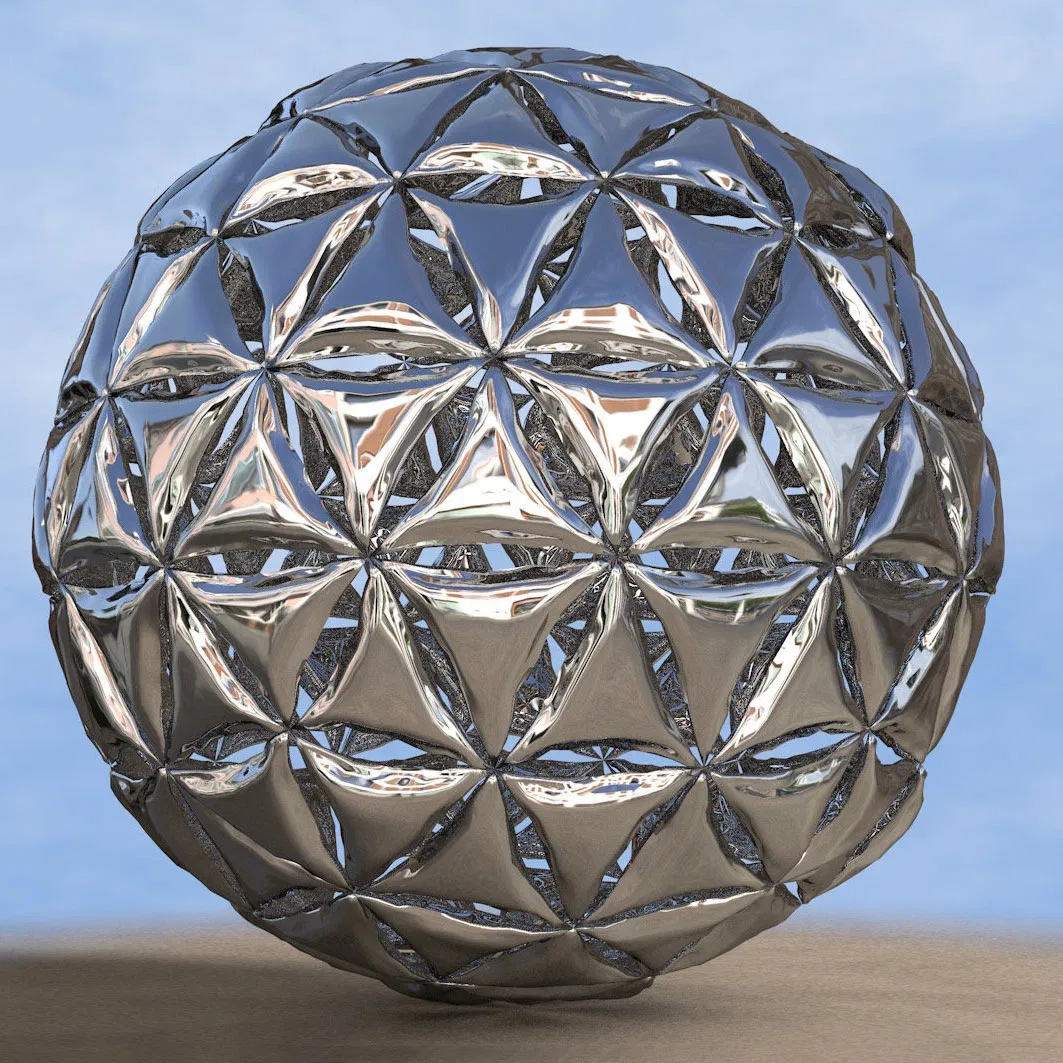 Silver Hollow Sphere Globe Decoration Decor Lawn Garden Status Stainless Steel Ball Sculpture