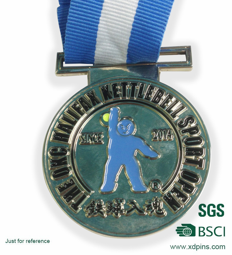 Silver Sport Souvennir Award Medal Medallion for Promotion (xd-09049)