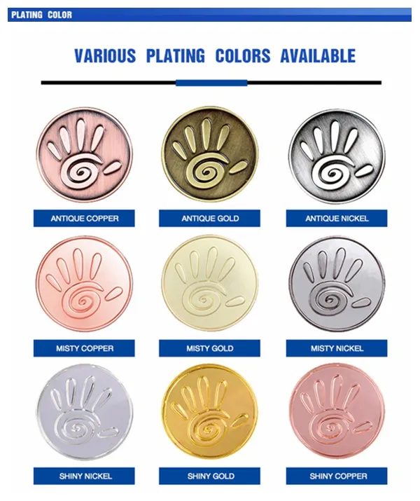 Small Size Promotional Metal Coin with Soft Enamel (Ele-C023)