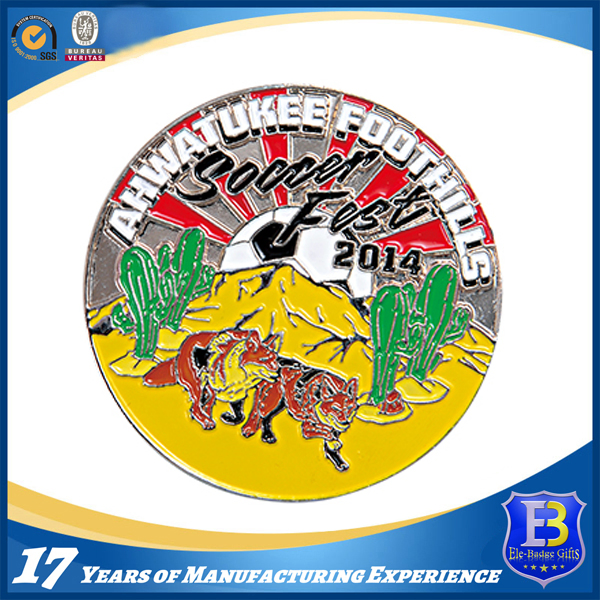 Small Size Promotional Metal Coin with Soft Enamel (Ele- C023 )