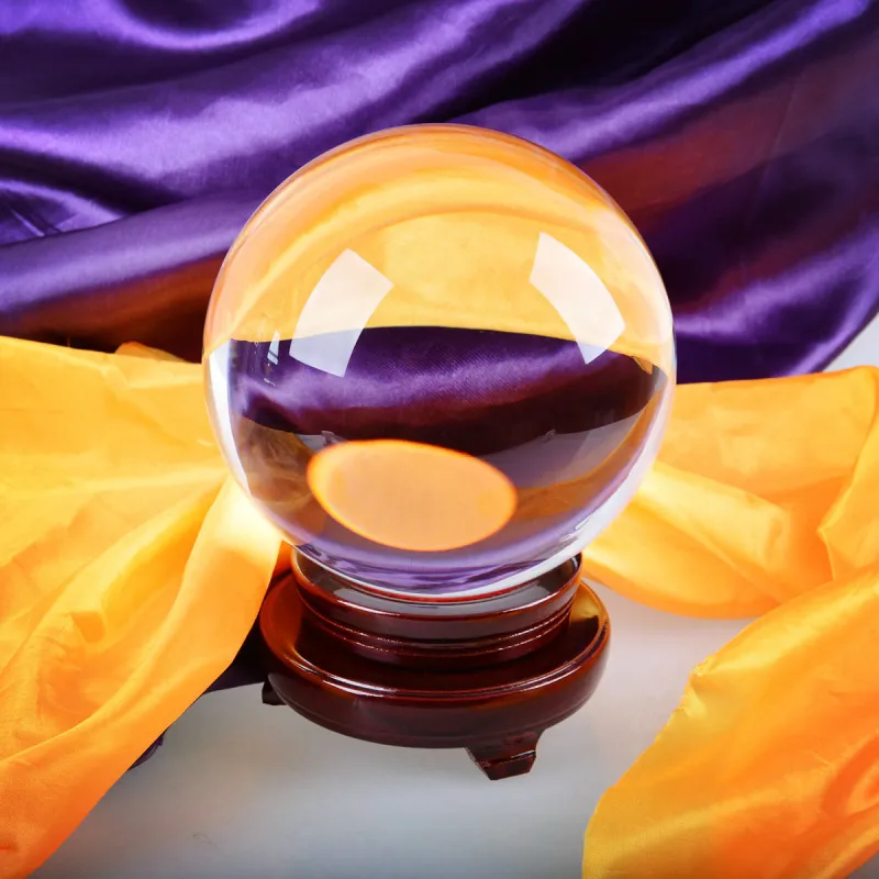 Solid Crystal Ball Home Decor Centerpiece Clear Glass Ball Craft Wholesale