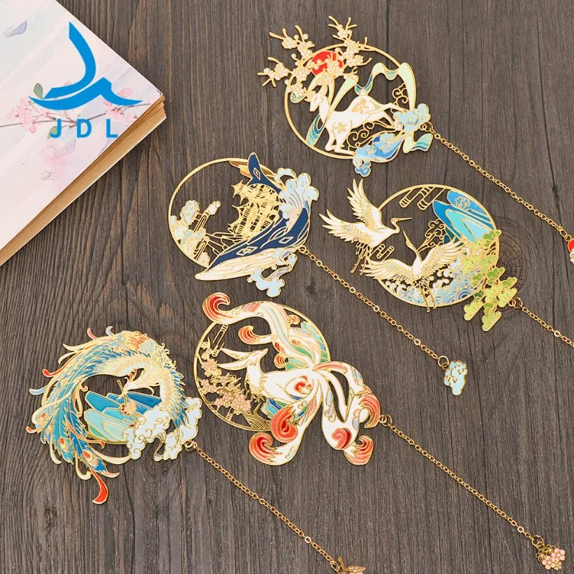 Souvenir Handmade Fine Gold Special Custom Metal Bookmark Office Supply