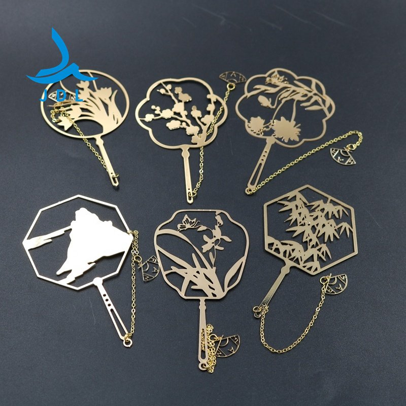 Souvenir Handmade Fine Gold Special Custom Metal Bookmark Office Supply