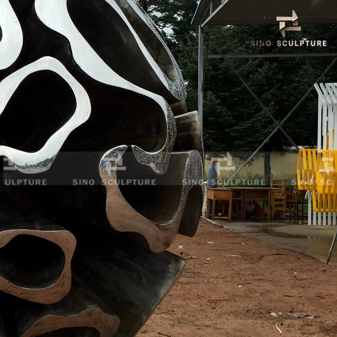 Sphere Stainless Steel Sculpture Surface Mirror Polished