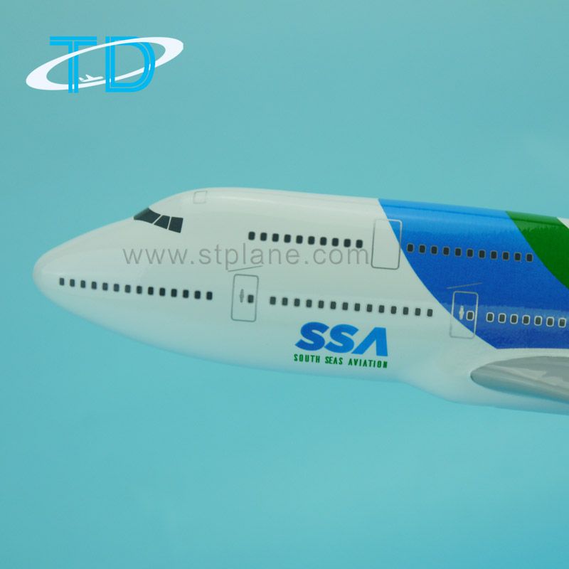 Ssa B747-400 Resin Passenger Airplane Model