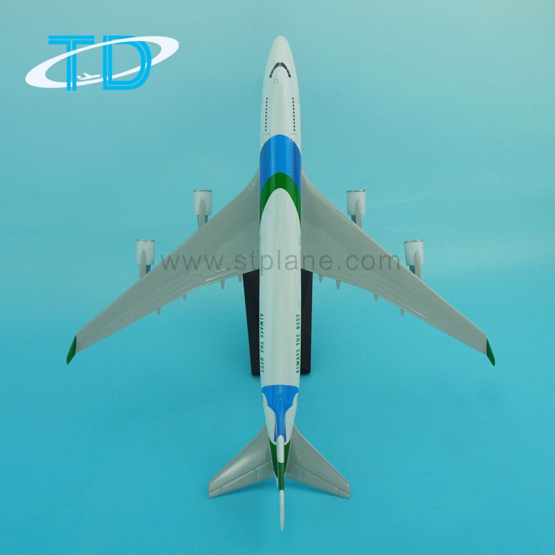 Ssa B747-400 Resin Passenger Airplane Model