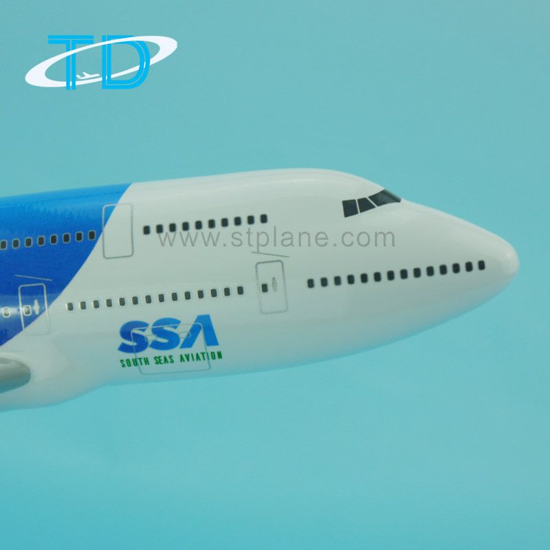Ssa B747-400 Resin Passenger Airplane Model