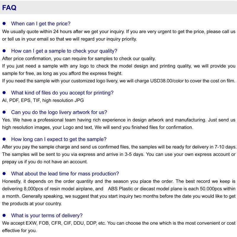 Ssa B747-400 Resin Passenger Airplane Model