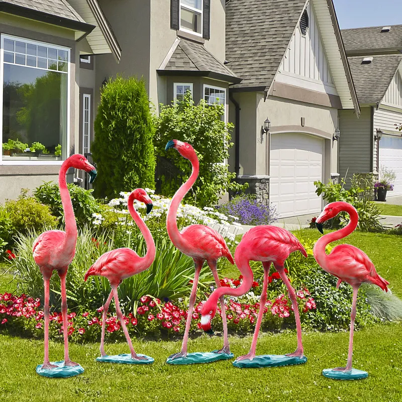 Stainless Steel Flamingo Animal Sculpture for Public Art Stainless Steel Sculpture