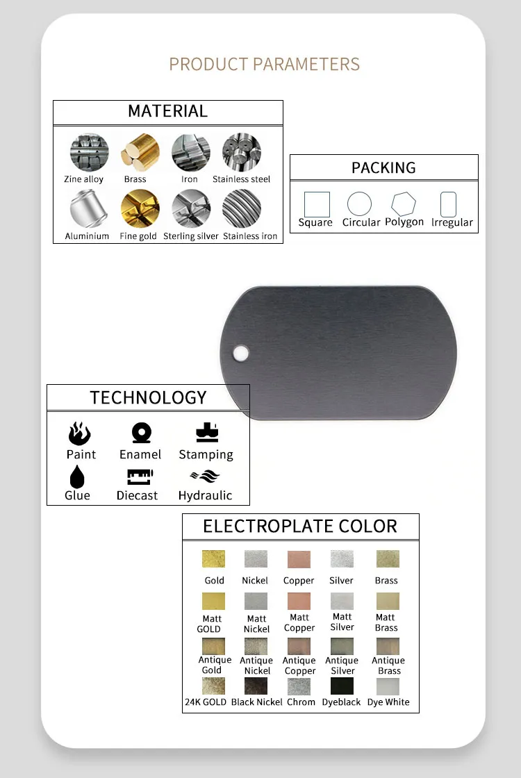 Stainless Steel Pet Paw Collar Charm Dog Tag