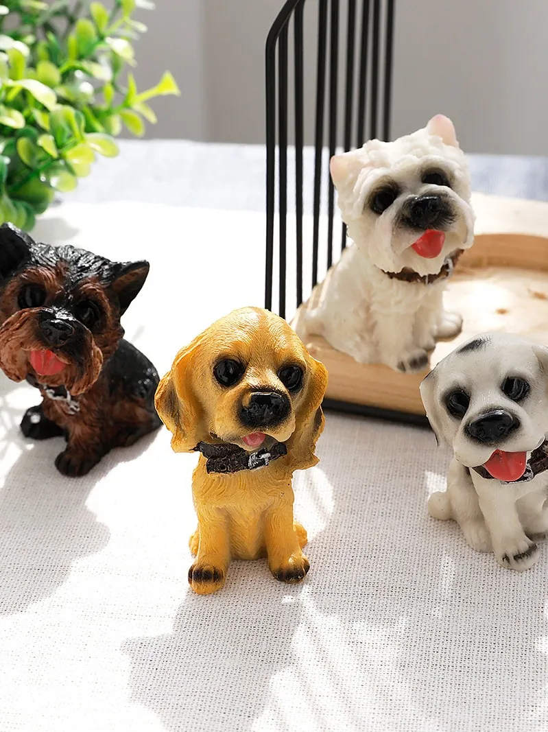 Statue Resin Animal 12 Dogs Toy Decoration Designers Simulation Home Garden Gift