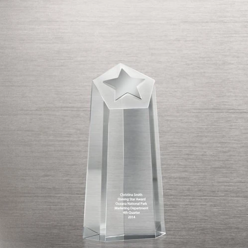 Tall Star Tower Crystal Trophy (# 74222 )