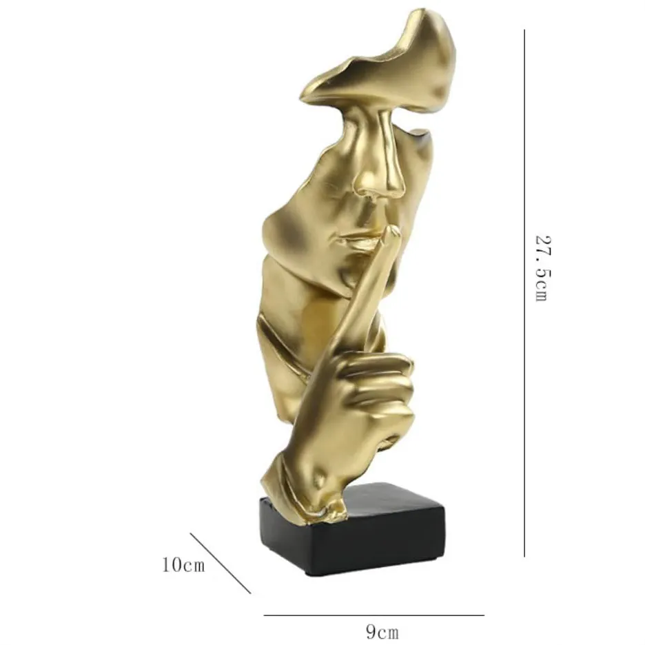 Thinker Figurine Resin Sculpture Statue Collectible Craft Art Handcrafted for Desktop Decor