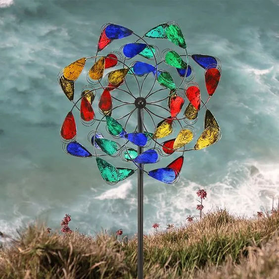 Unique Outdoor Lawn and Garden Decor Metal Stainless Steel Power Sculptures