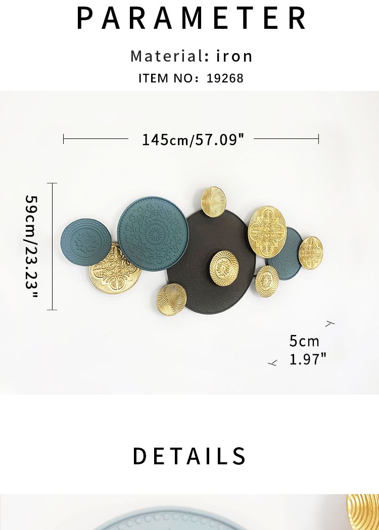 Wall Decoration Luxury Decoration 3D Metal Decoration Project Metal Wall for Home Decoration.