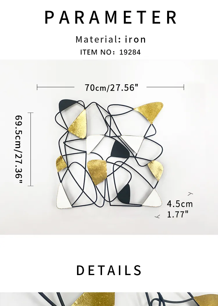 Wall Decoration Modern Art Ironware