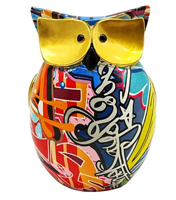 Walmart Fashion Vivid Resin Owl Figurine Sculpture Polyresin Animal High Quality