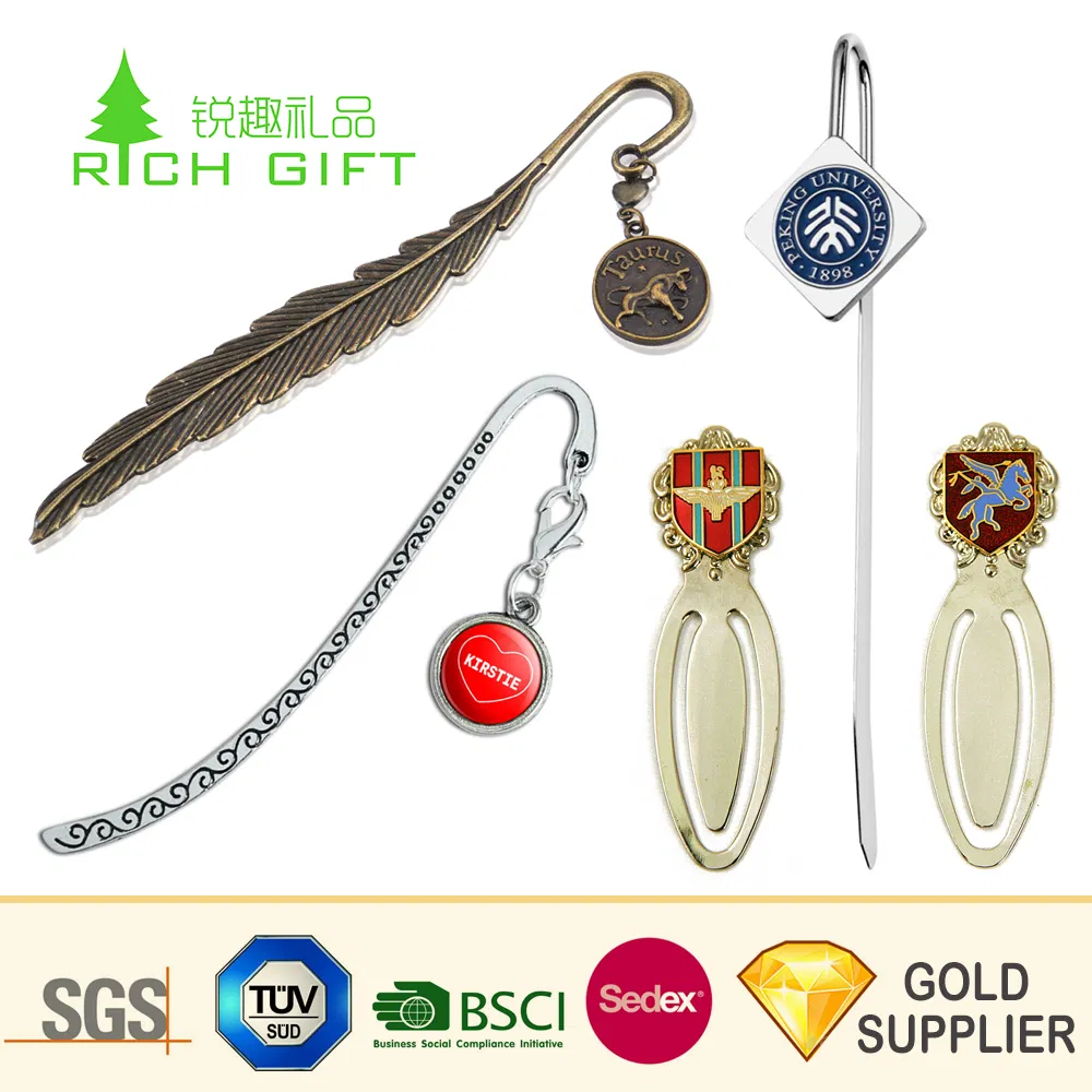 Wholesale Bulk Custom Sublimation Printed Silver Enamel Snowflake Anime Zodiac Islamic Bible Pendant Cartoon Characters Free Printable Metal Bookmark Clip