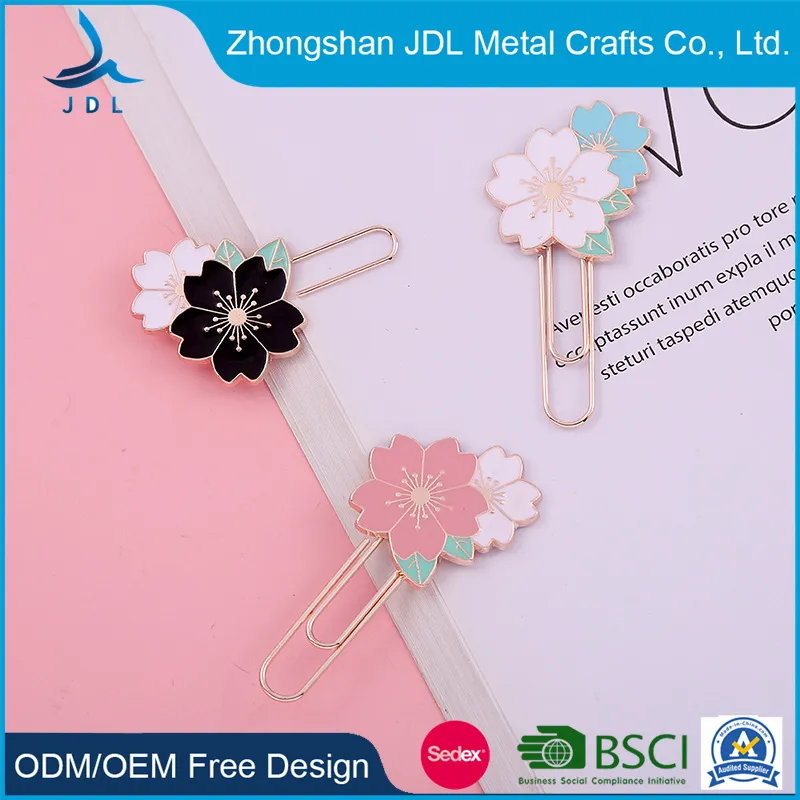 Wholesale Custom Spring Size Metal Bookmark Steel Paper Clip Promotional (promotion) Gift