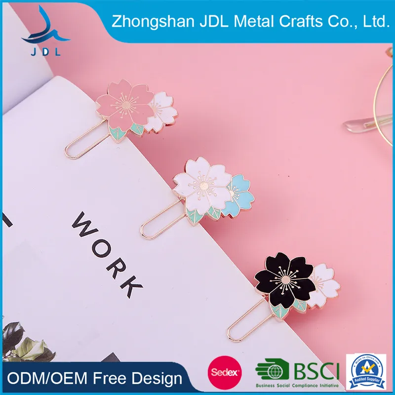 Wholesale Custom Spring Size Metal Bookmark Steel Paper Clip Promotional (promotion) Gift